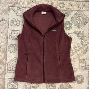 Columbia Women's Maroon Fleece Vest